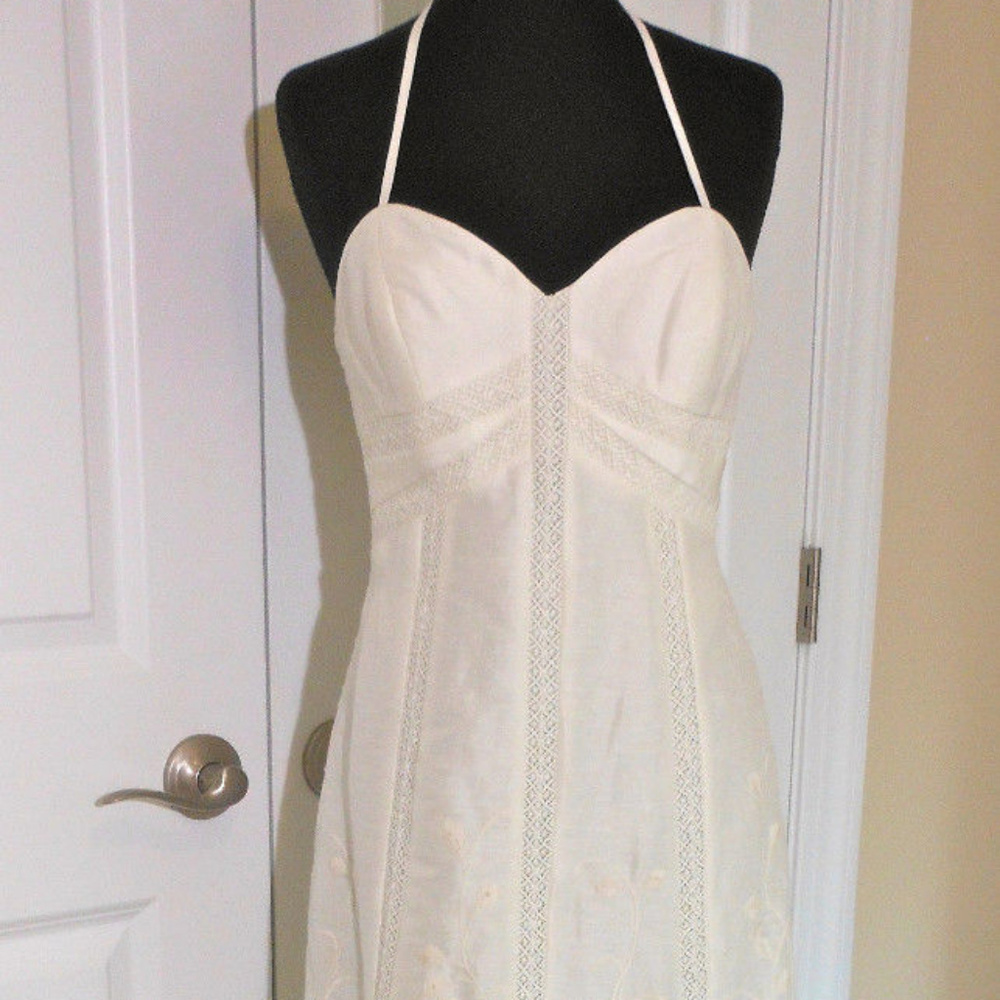 Anthropologie BHLDN NEW Greenhouse Halter Gala Gown Sz 0 & 4 - Picture 3 of 8